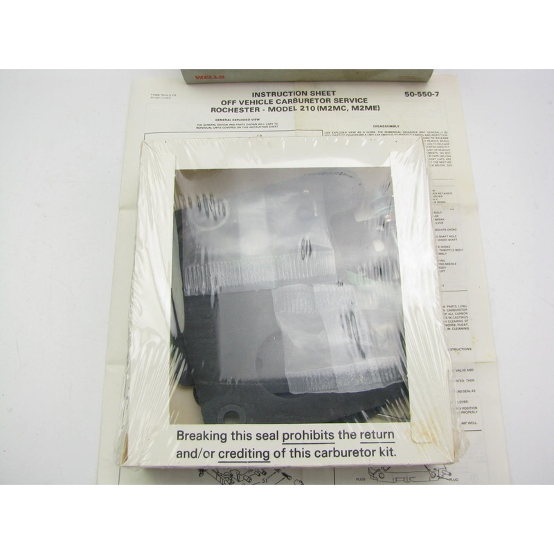 Wells CK586 Carburetor Repair Rebuild Kit - Rochester 210 M2MC M2ME 2-BBL