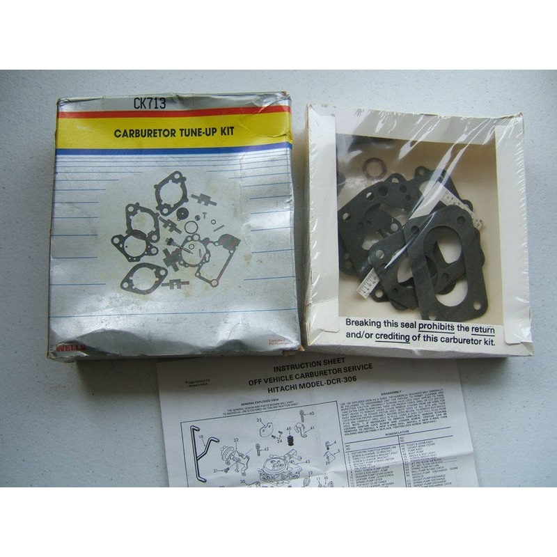 Wells CK713 Carburetor Rebuild Kit For 1981-1983 Datsun Hitachi DCR-306