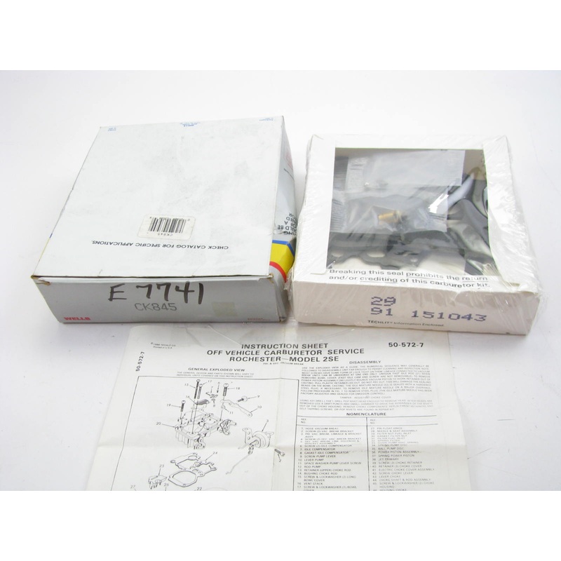 Wells CK845 Carburetor Rebuild Kit for 1980-1981 GM Rochester 2-BBL 2SE