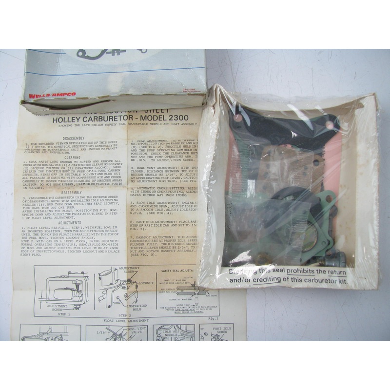 Wells CK165A Carburetor Rebuild Kit - Holley 2300