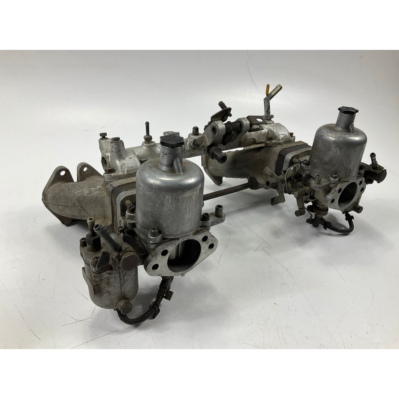 USED E46 Intake Manifold 4-screw SU Carburetors W/ Balance Tube For Datsun 240z