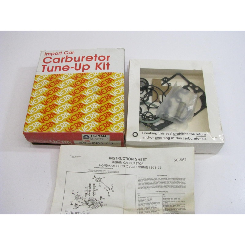Vera 52-00175 Carburetor Rebuild Kit For 1978-1979 Honda Keihin 3-BBL