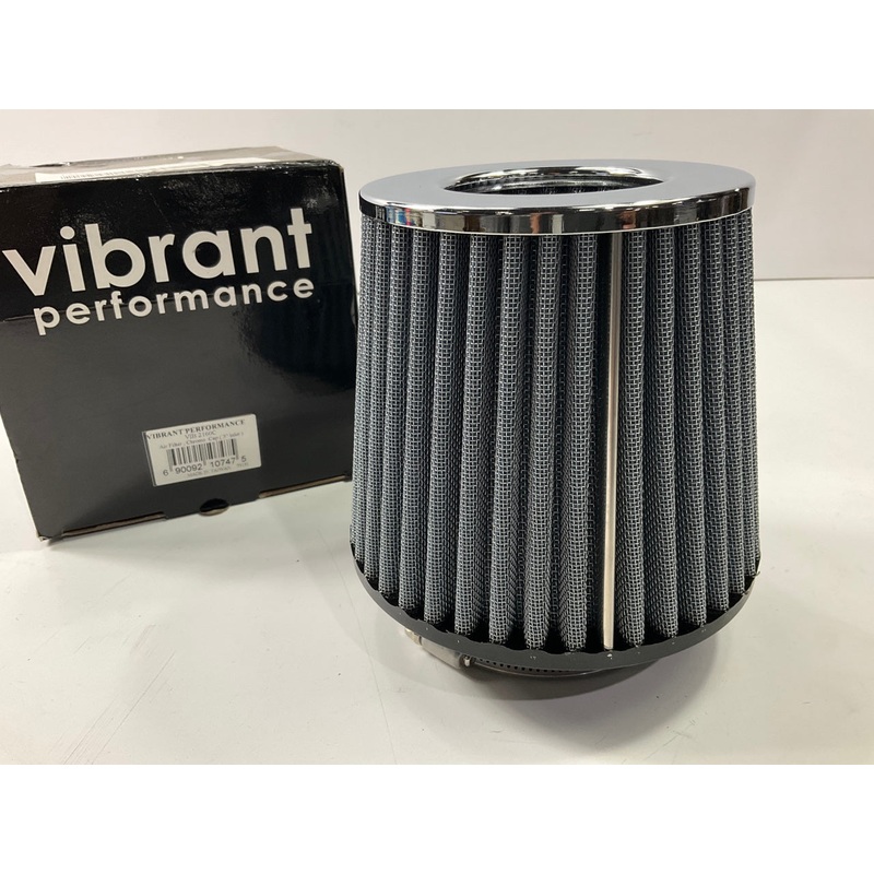 Vibrant 2160C Performance Open Funnel High Flow Air Filter, 3'' Inlet, 5'' Tall