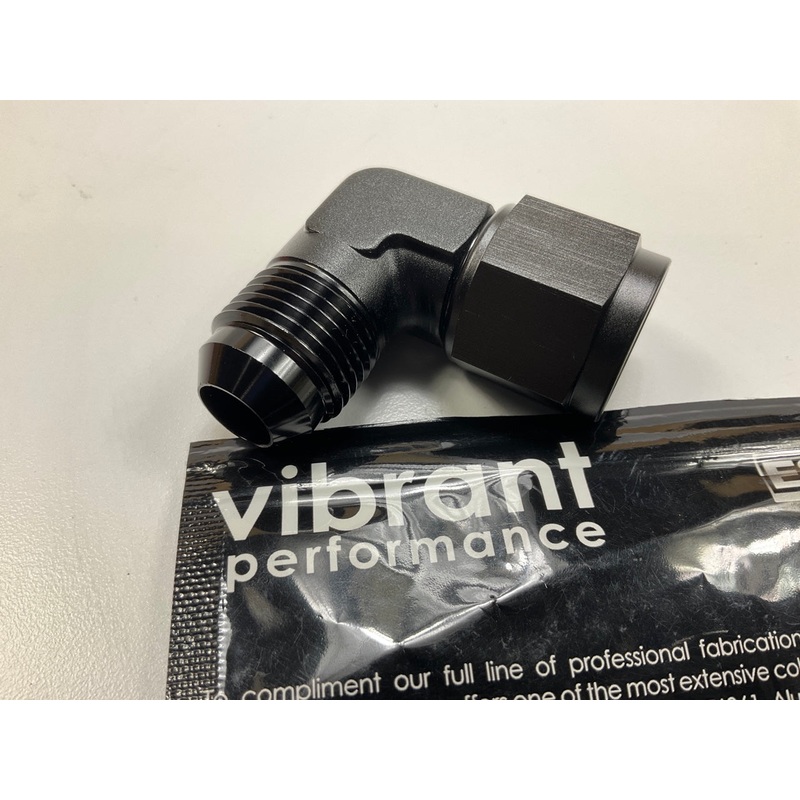 Vibrant Performance 10783 -8AN Female To -8AN Male 90 Degree Adapter Fitting