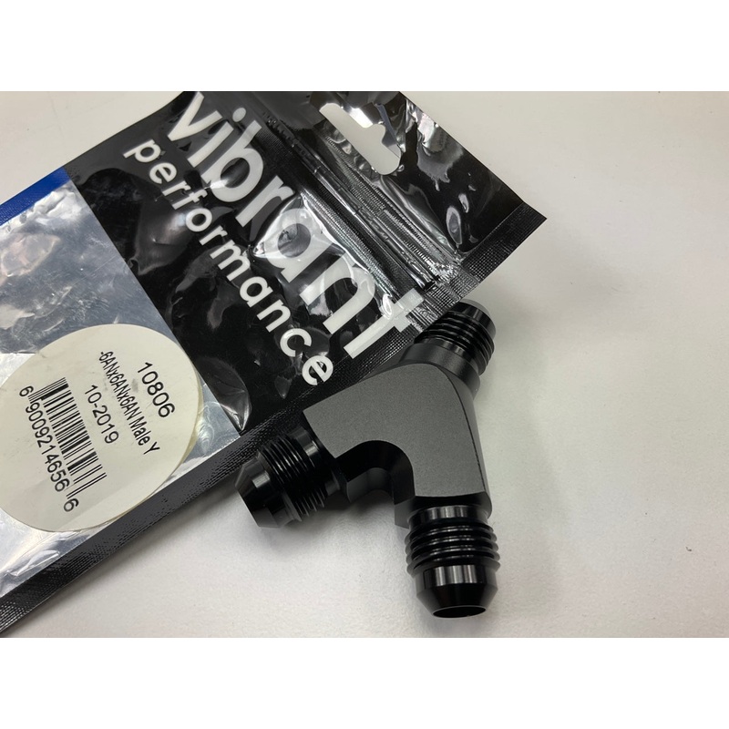 Vibrant Performance 10806 60 Degree Y Adapter Fitting, -6AN