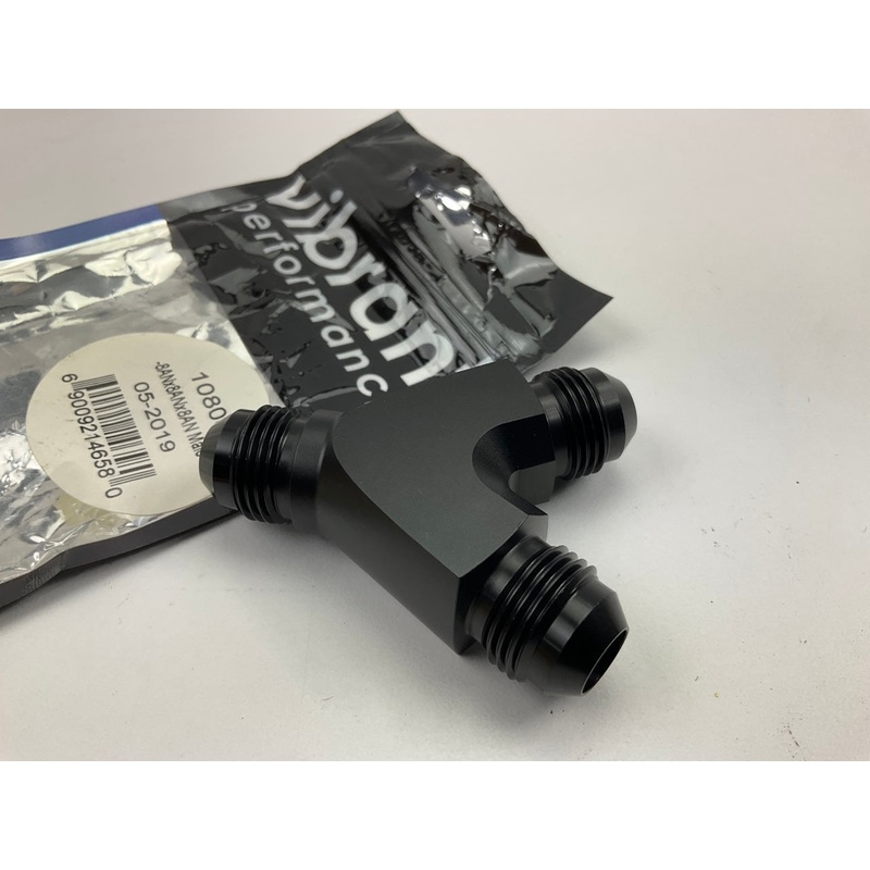 VIBRANT PERFORMANCE 10808 Y Adapter Fitting; -8AN In X -8AN X -8AN