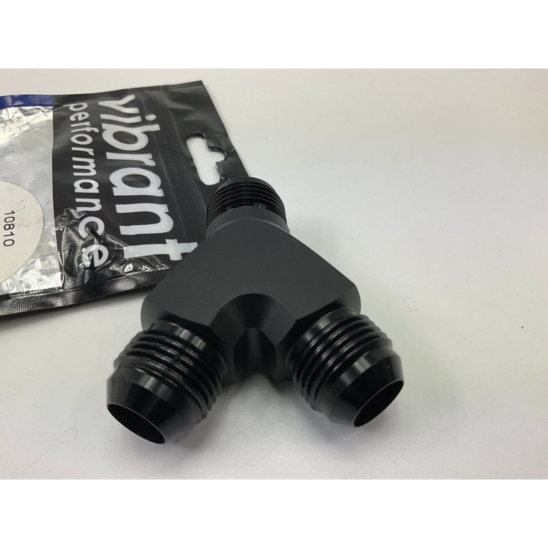 VIBRANT PERFORMANCE 10810 Male Y Adapter Fitting; Size: -10AN In X -10AN X -10AN