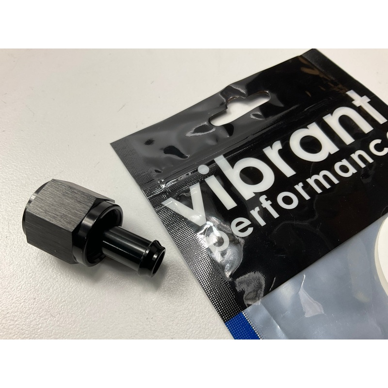 Vibrant Performance 11215 Female -6AN To 5/16'' Hose Barb Straight Adapter