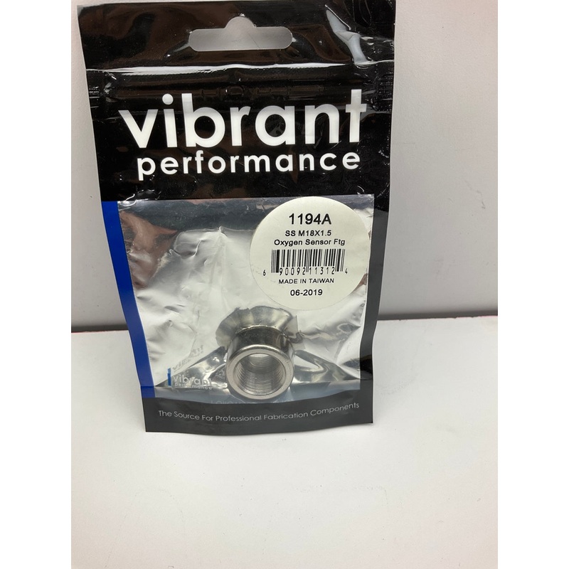Vibrant Performance 1194A Standard O2 Sensor Weld Bung, M18 X 1.5
