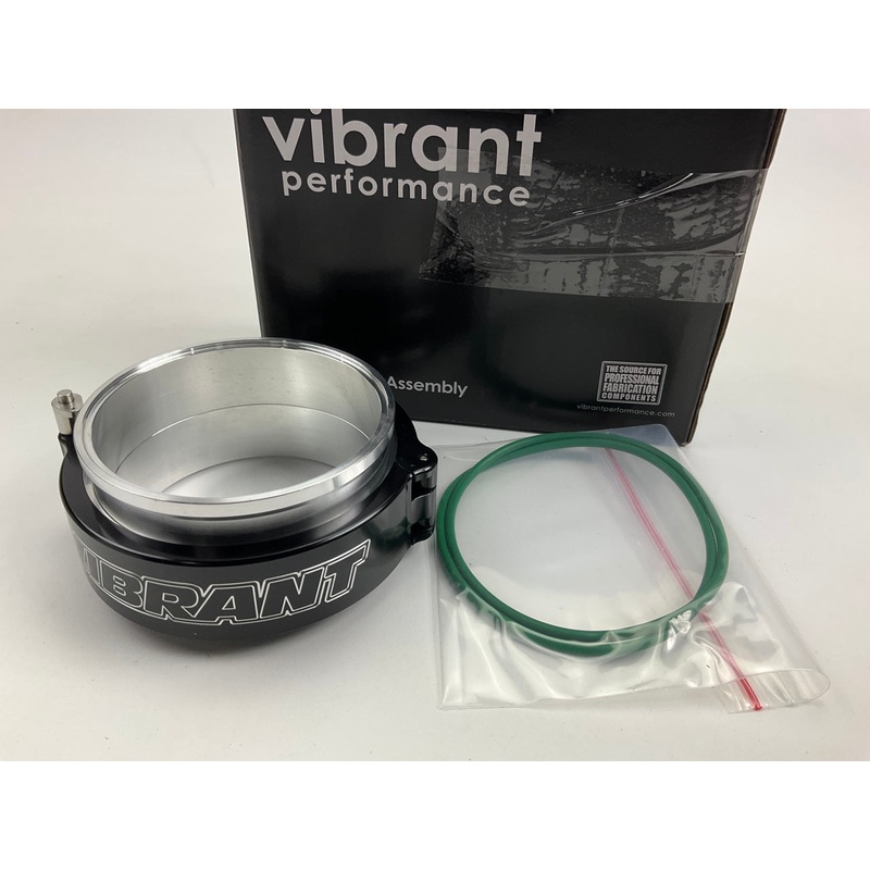 Vibrant Performance 12517 Black Aluminum Air Tube HD Clamp For 3.5'' OD Tubing