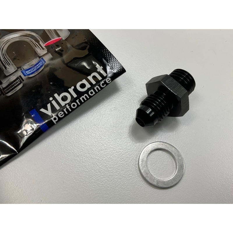 Vibrant Performance 16609 Male -4 AN Flare To Male M12 X 1.5 Metric Adapter