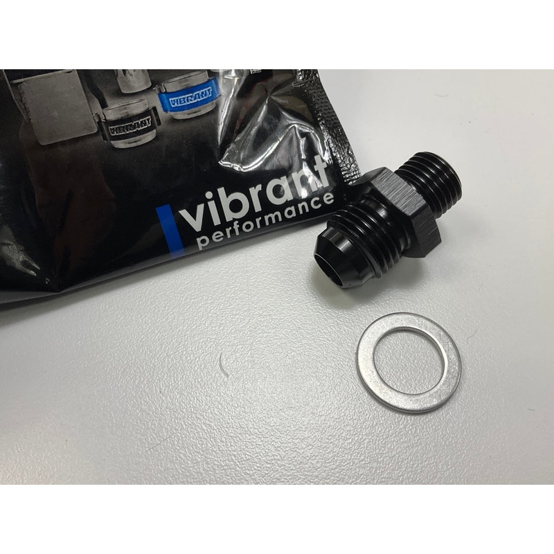 Vibrant Performance 16615 Male -6 AN Flare To Male M12 X 1.25 Metric Adapter