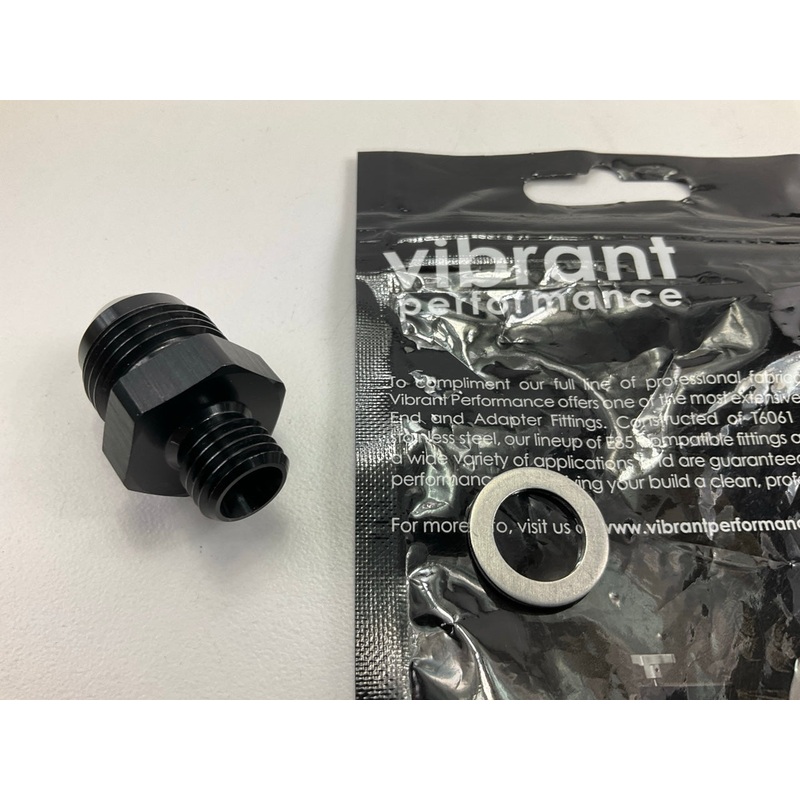 Vibrant Performance 16624 -8AN To Metric 12mm X 1.50 Straight Adapter Fitting