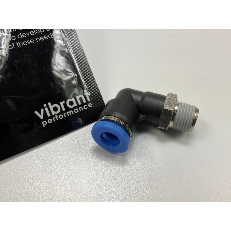 Vibrant Performance 2667 90 Degree Elbow Push Lock Vacuum Fitting 1/8'' NPT X 1/4
