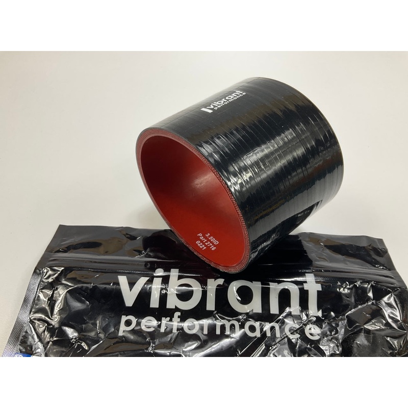 Vibrant Performance 2716 Silicone Straight Hose Coupler, 3.50'' ID X 3.00'' Long