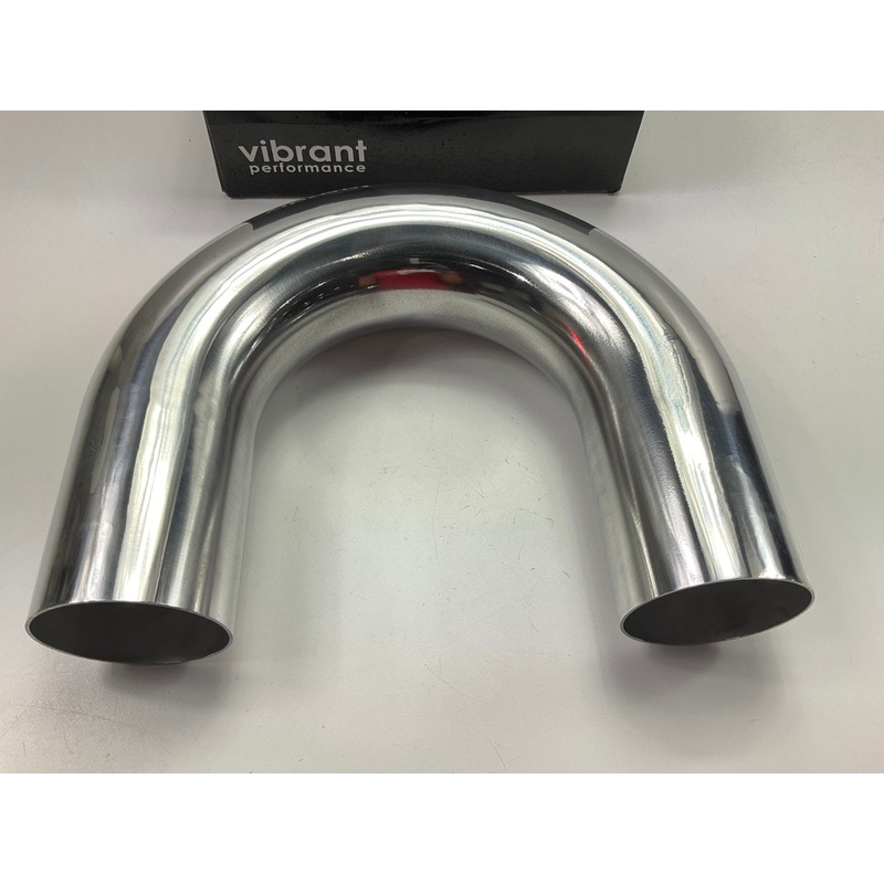 Vibrant Performance 2869 180 Deg Mandrel U Bend Polished Aluminum 3'' OD Air Tube