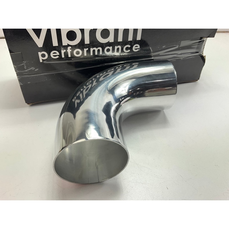 Vibrant Performance 2876 Polished 90 Degree Aluminum Bend, 4'' O.D. X 13'' Long
