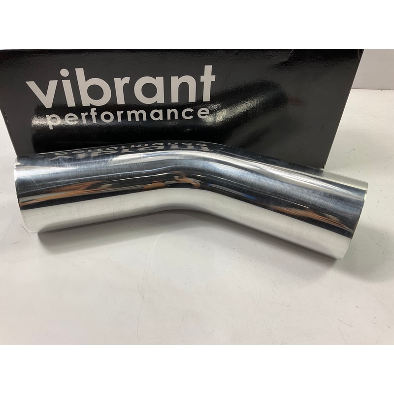 Vibrant Performance 2890 3.5'' O.D. Aluminum 45 Degree Bend Air Intake Tube