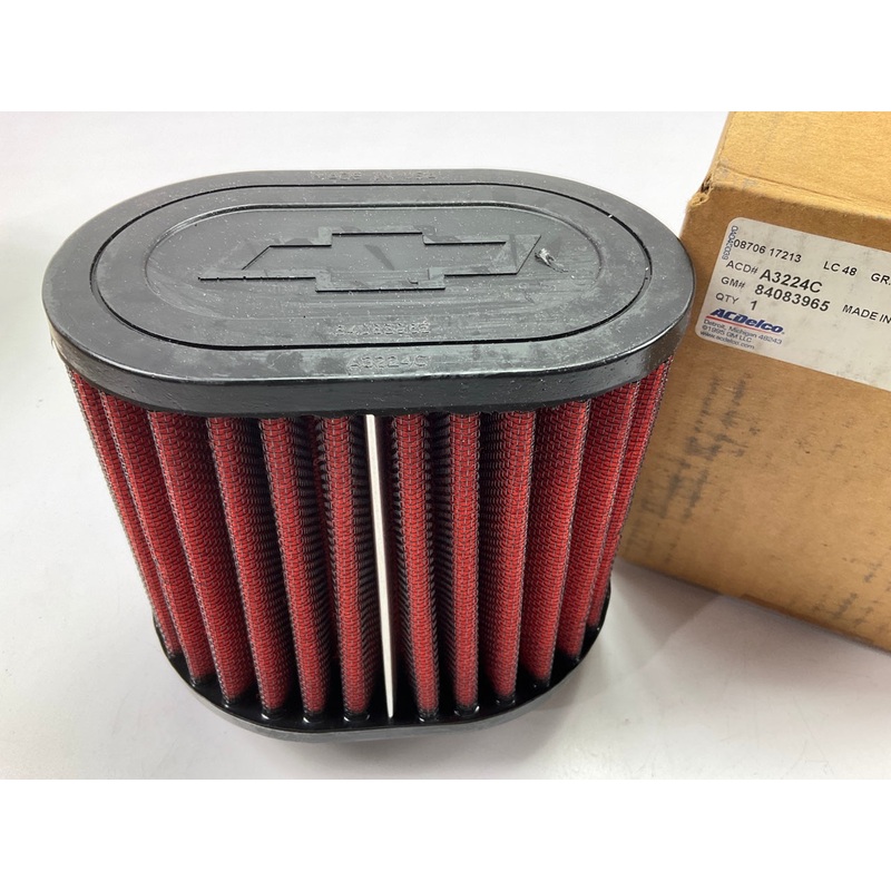 UNIVERSAL Ac Delco A3224C High Flow Air Filter 3'' Inlet, 6'' Tall For Chevy, GMC