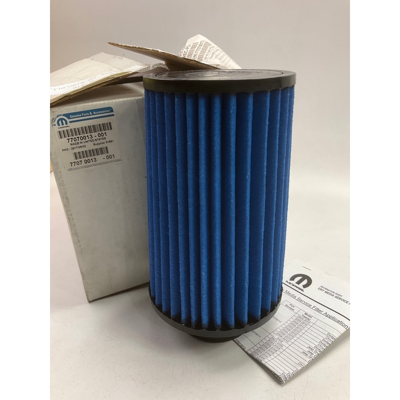 UNIVERSAL OEM For MOPAR 77070013 High Flow Air Filter 3'' ID Inlet, 10-5/8' Tall