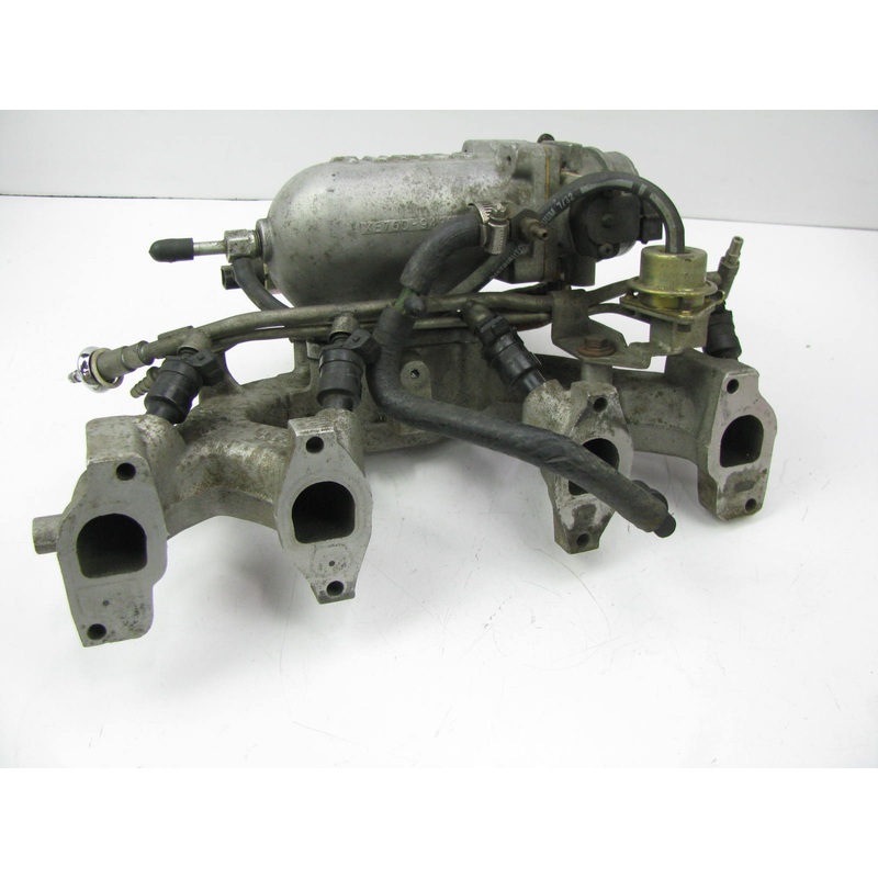 USED Complete OEM 84 Ford 1.6L TURBO Intake Manifold W/ TPS, IAC, Fuel Regulator