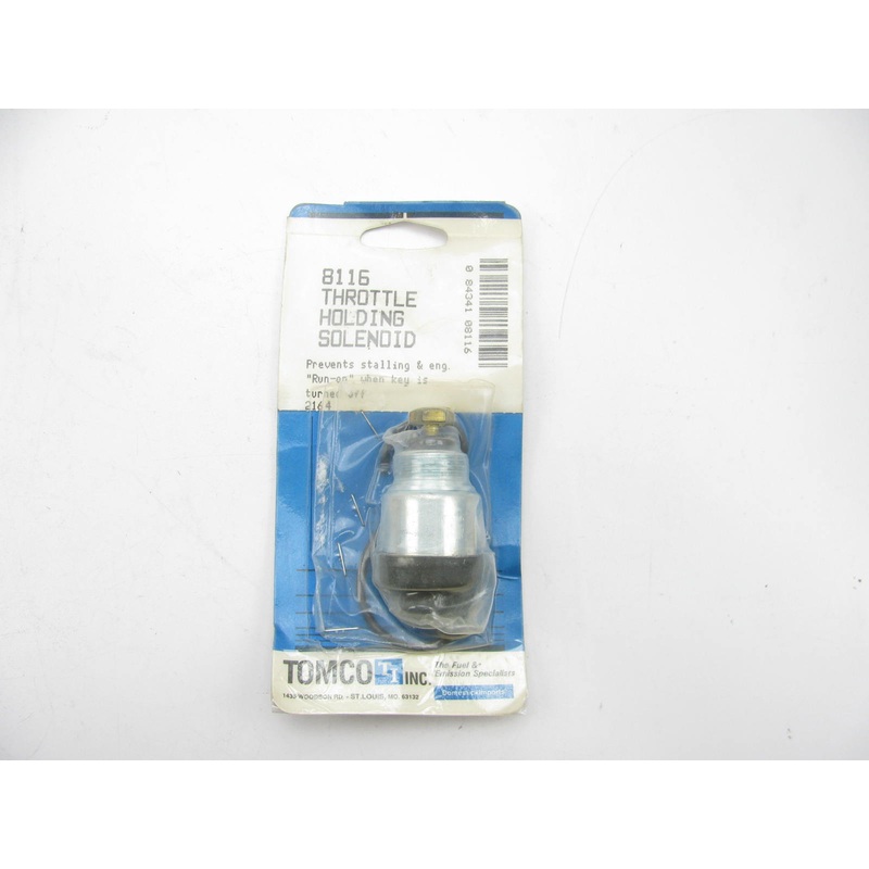 Tomco 8116 Carburetor Fuel Bowl Vent Solenoid For 1971-1978 GM Rochester 2/4-BBL