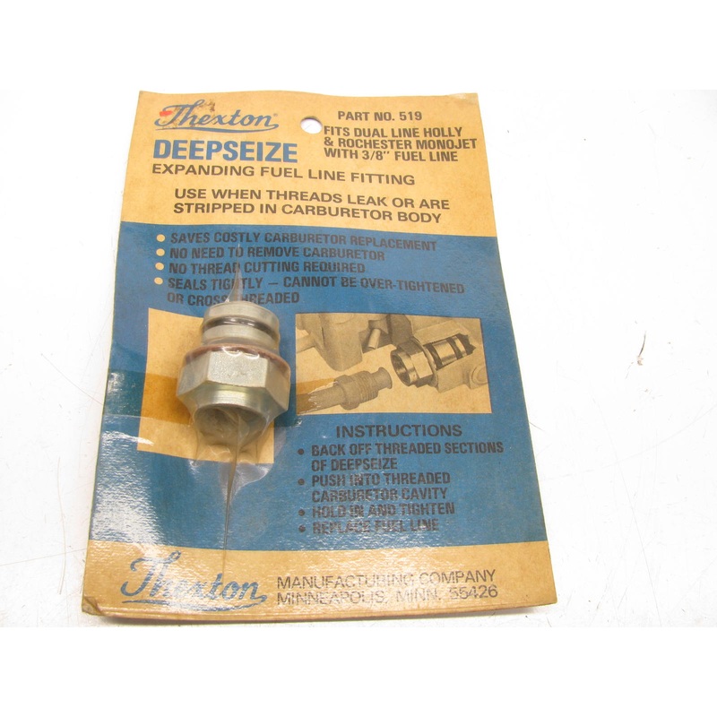 Thexton 519-TYPE2 Deepseize Expasnding Fuel Line Fitting For Dual Line 3/8'' Carb