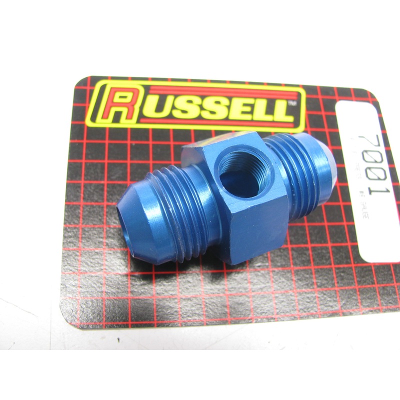 -8 AN Flare Union Pressure Adapter (Blue Finish) #670010 By Russell Performance