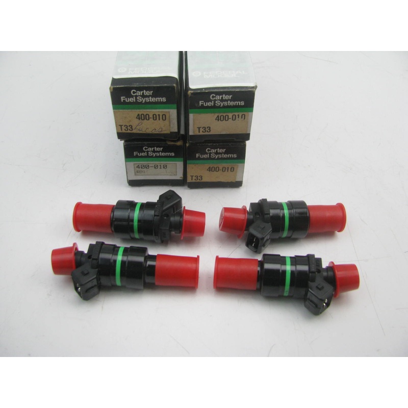 (4) Carter 400-010 Fuel Injectors SET OF 4 -  1984-1985 Ford Escort 1.6L