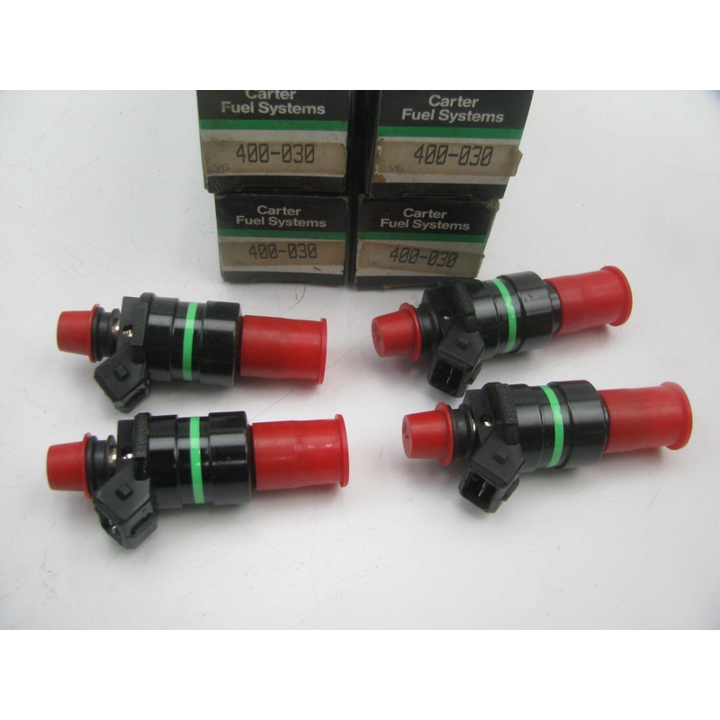 (4) Carter 400-030 Fuel Injector For 1983-84 Toyota Starlet 1.3L - 23250-13010