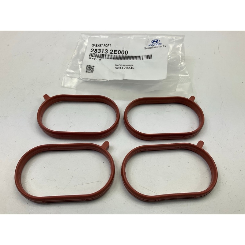 (4) Engine Intake Manifold Gaskets OEM For Hyundai 283132E000