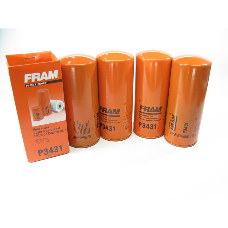 (4) Fram P3431 Secondary Fuel Filter Replaces 24556 33216 FF222 FF5348 P169098