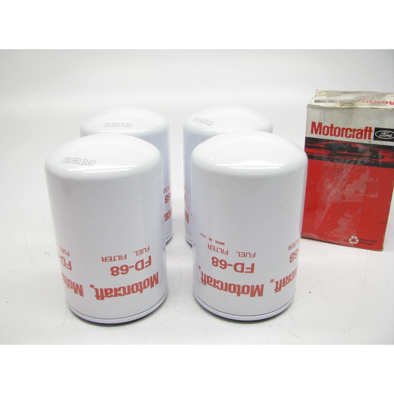 (4) Motorcraft FD68 Diesel Fuel Filter