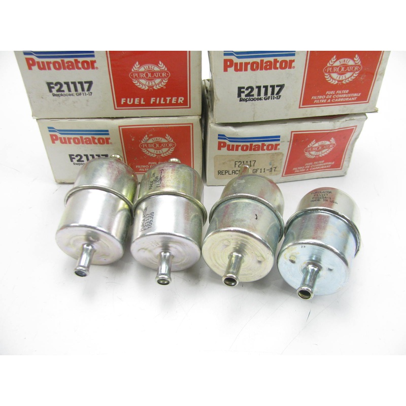 (4) Purolator F21117 In-Line Fuel Filters