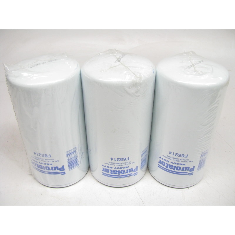 (3) Purolator F65214 HD Secondary Spin-on Fuel Filters