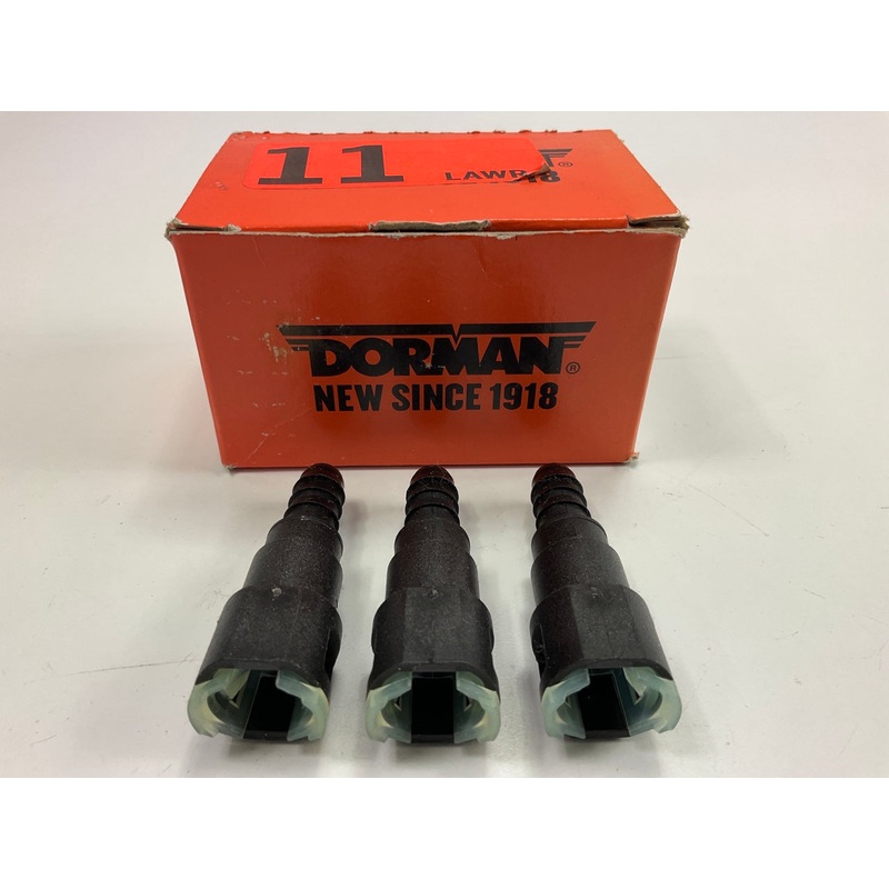 (3) Dorman 800-082 3/8'' Fuel Line Fittings 3/8'' Steel X 3/8'' Nylon Quick Connect
