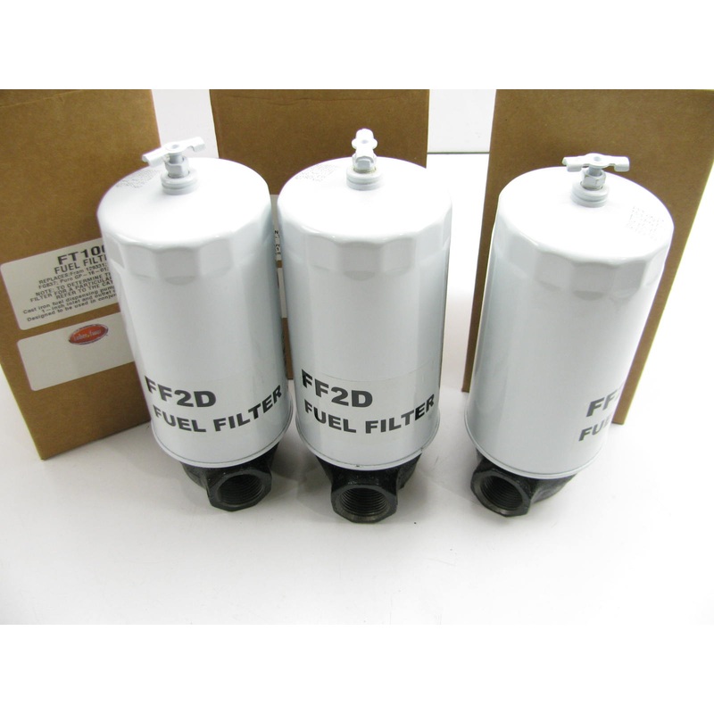 (3) Luberfiner FT100 Cast Iron Fuel Dispensing Pump Filter Head W/ FF2D Filter