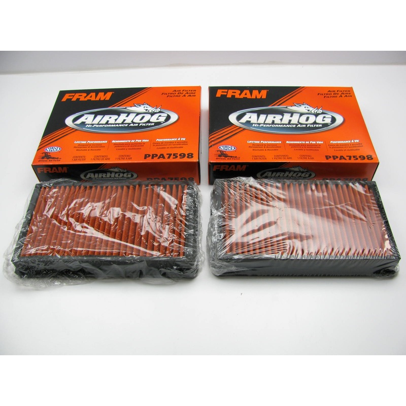 (2) PACK - Fram PPA7598 Air Hog Washable Reusable High Performance Air Filters