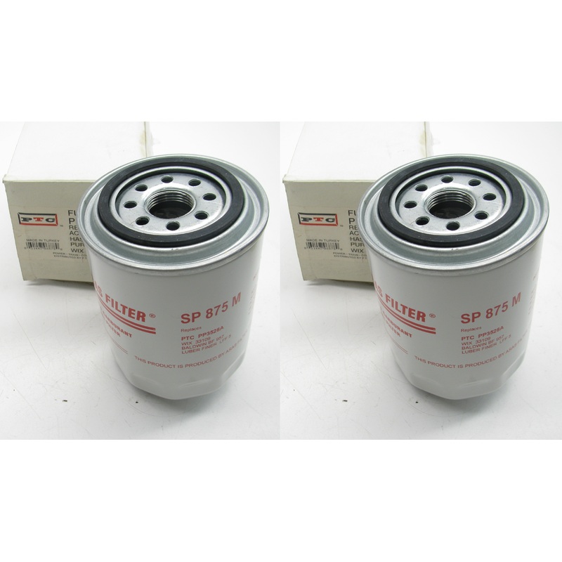 (2) PTC PP3528A Fuel Filters Replaces 33109, F55110, FF945, TP1001, K50007, 3115