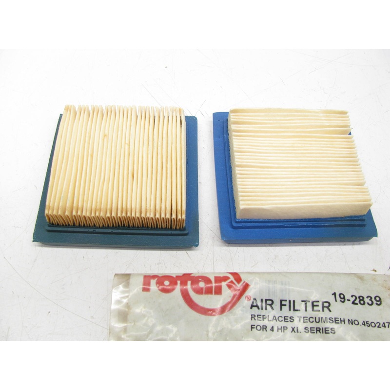 (2) Rotary 19-2839 Air Filter For TECUMSEH TVS840, TVSXL840, TVXL840 TC200-300