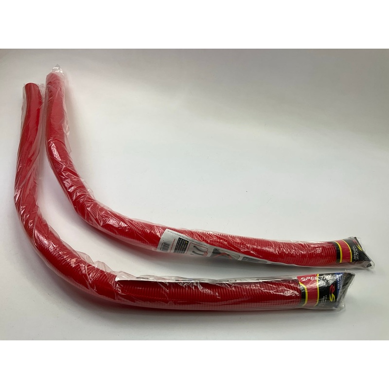(2) Spectre 29942 Red 1-1/4'' Split Protective Wire Cover Loom, 47'' Long