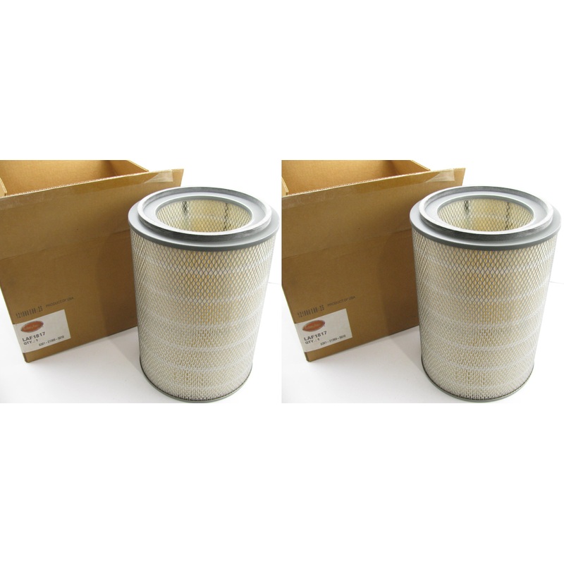 (2) Luberfiner LAF1817 Engine Air Filters For Scania Heavy Trucks - PAIR