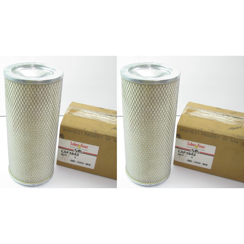 (2) Luberfiner LAF1843 Air Filters For CAT 65 65B, Scraper 627E