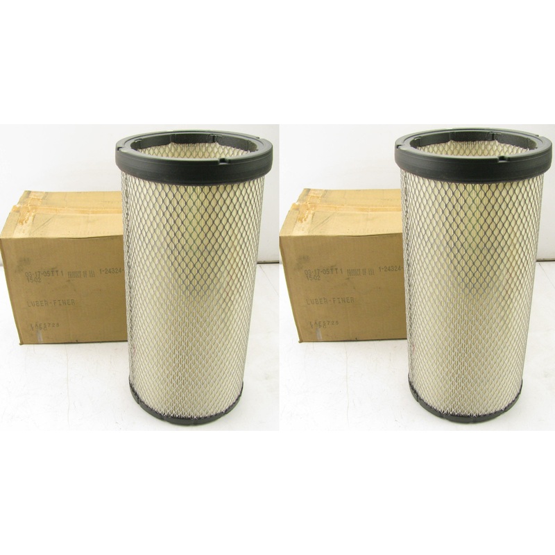 (2) Luberfiner LAF5725 Heavy Duty Engine Air Filters Replaces WIX 49633 - PAIR