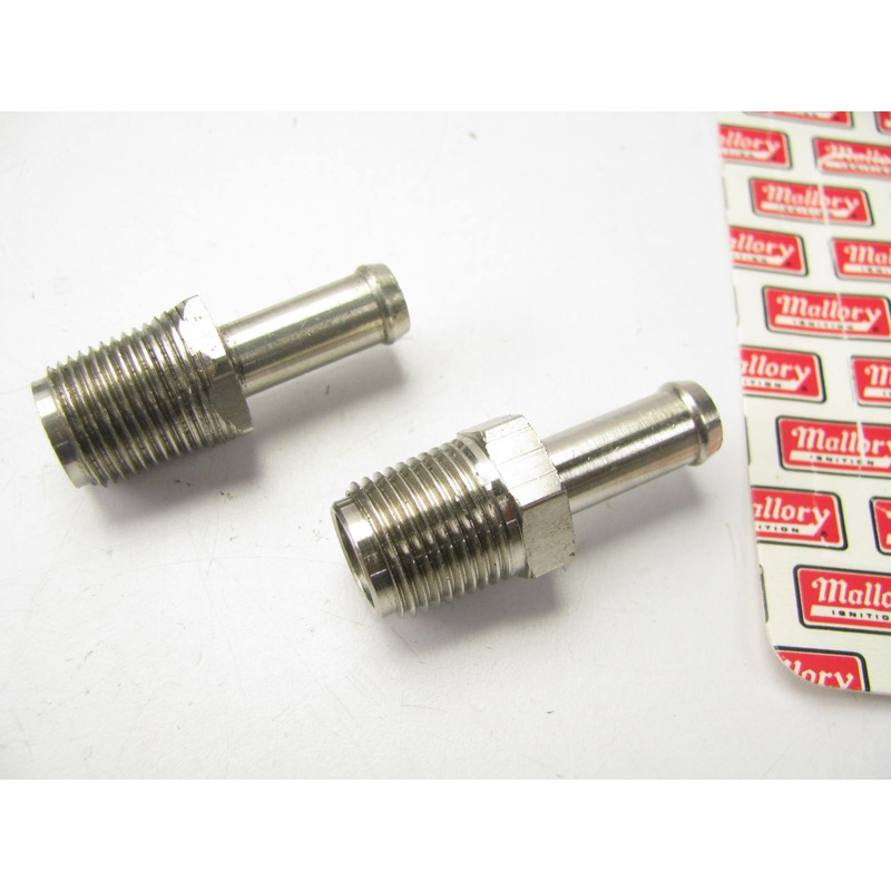 (2) MALLORY 3130 Hose Barb 3/8'' X 3/8'' Male NPT Straight Male Fitting