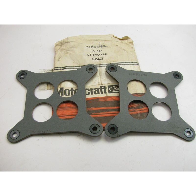 (2) Motorcraft CG-437 Carburetor Mounting Spacer Gasket 1974-1975 Ford 390 4-BBL