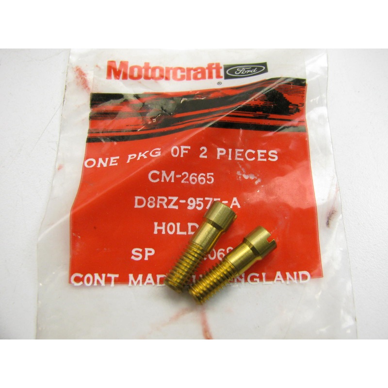 (2) Motorcraft CM-2665 Carburetor Idling Jet Holder 1978-1980 Fiesta 1.6L 2-BBL