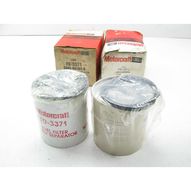 (2) Motorcraft FD-3371 Diesel Fuel Water Separator Filter Replaces E6HZ-9N184-B