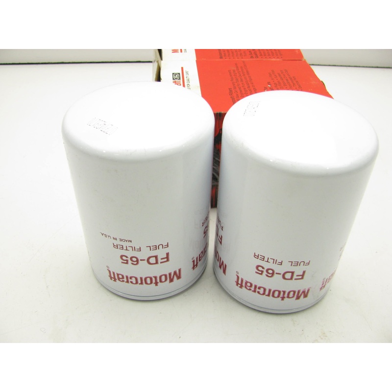 (2) Motorcraft FD-65 Diesel Fuel Filter Replaces BK6602 TP1290 33339