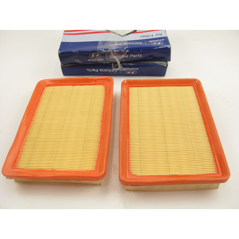 (2) NEW GENUINE Engine Air Filters OEM For 01-06 Hyundai Elantra, 03-08 Tiburon